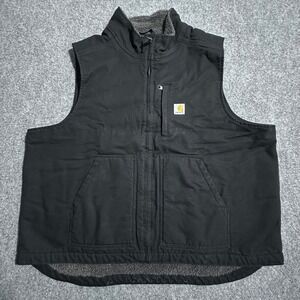 Carhartt Men's Loose Fit Sherpa Lined Vest Black 2XL Model OV4277-M